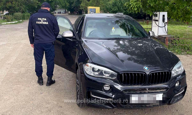 BMW furat din Marea Britanie, depistat în trafic la un vasluian, care susține că nu a mai avut bani de rate