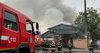 Incendiu la un atelier auto din Mogoșoaia. O persoană a fost transportată la spital