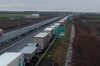 Coloane de camioane ce ajung până la 11 kilometri, la Nădlac