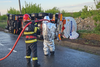 O cisternă din Republica Moldova, încărcată cu etanol, s-a răsturnat pe DN 2, la Mărășești. Șoferul a MURIT pe loc