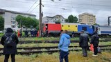 Bărbat lovit de trenul Iași-Bârlad, în apropierea gării din Iași. Pietonul a fost prins sub locomotivă