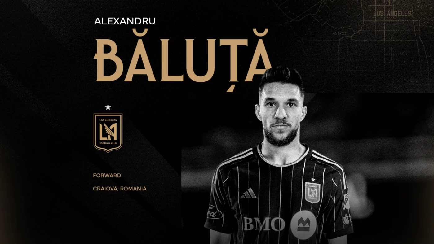 E oficial! Alex Băluță a semnat cu LA FC după ce Gigi Becali l-a dat afară de la FCSB