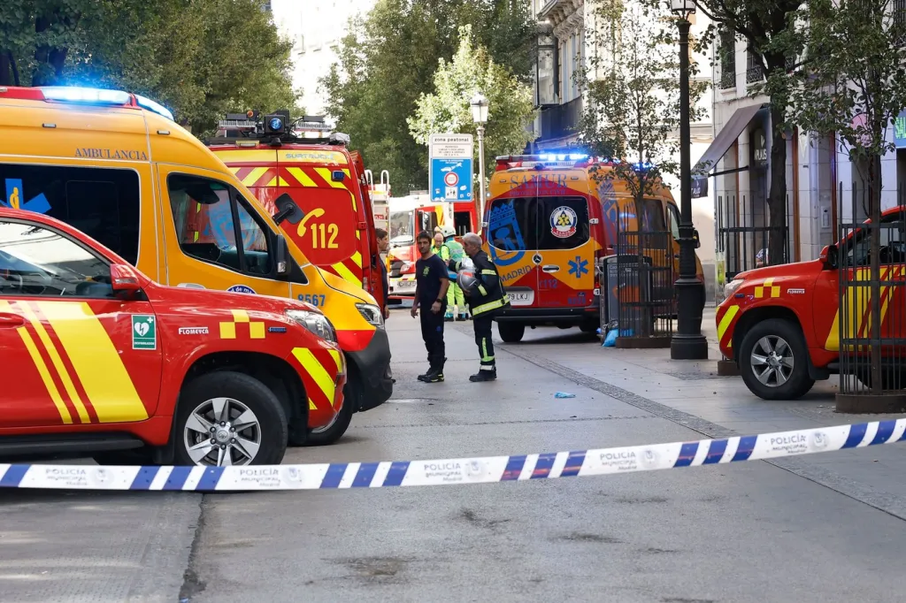 Haos total în Madrid! O clădire s-a prăbușit peste muncitori: „S-a auzit o crăpătură, apoi totul a căzut”