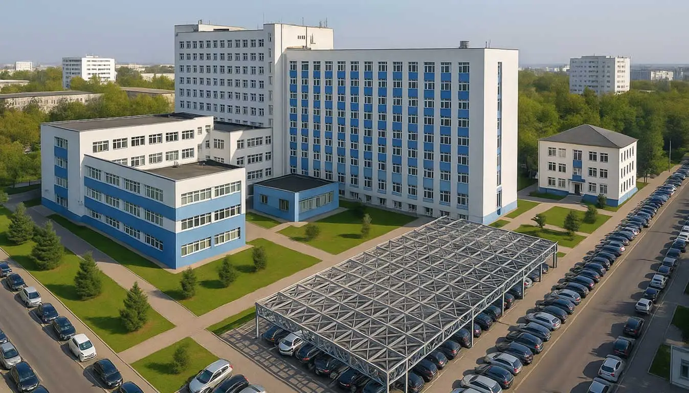 Galați: Structura metalică a heliportului SMURD de la Spitalul Judeţean a fost montată integral