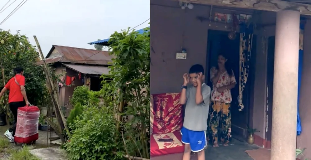 Un nepalez s-a filmat la întoarcerea acasă după 4 ani de muncă în România. Cum arată casa și familia sa