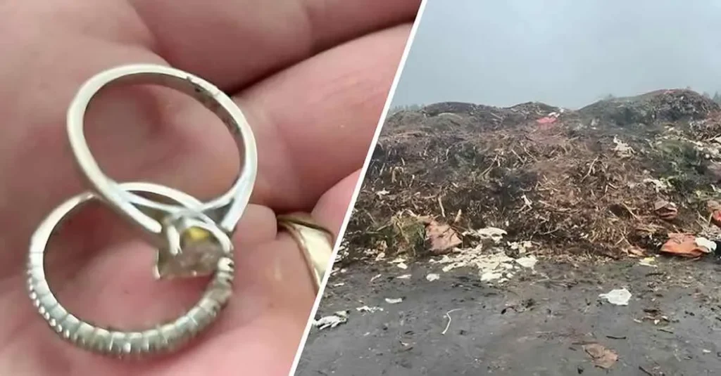 Un canadian a căutat în groapa de gunoi a orașului inelele pierdute de soția sa