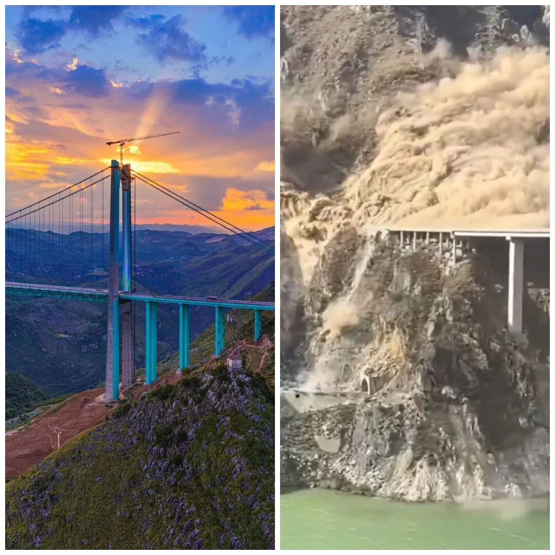 VIDEO S-a prăbușit cel mai înalt pod din lume: Chinezii se lăudau că l-au construit în doar 3 ani și acum este praf (…)