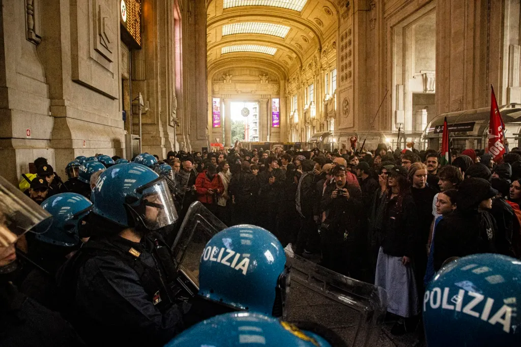 Haos feroviar și portuar în Italia! Protestele pro-palestiniene paralizează țara
