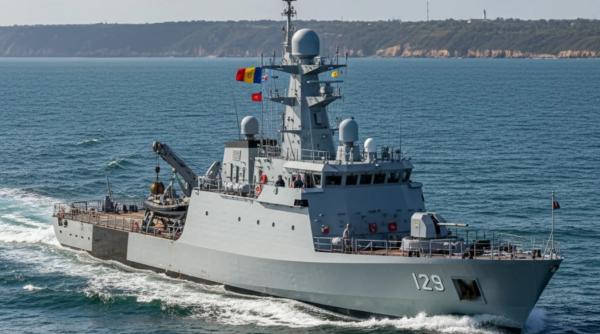 Noul vânător de mine marine al României, prezentat vineri în Portul militar Constanța