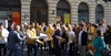 VIDEO AUR, protest în fața sediului AEP. George Simion tună și fulgeră: 'Românii din diaspora să vină în ţară / (...)