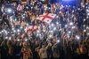 Zeci de mii de oameni protestează din nou în Georgia față de legea „de inspirație rusească”