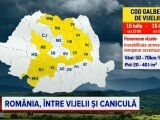 România, împărțită de la sud la nord între avertizări de caniculă și de vijelii. Zonele cele mai afectate