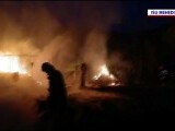 Un trăsnet a aprins un incendiu devastator lângă Orșova. Flăcările au mistuit totul în jur