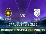 FCSB - FC Drita, ultima șansă a campioanei pentru Europa League, joi de la 21:30 pe PRO TV și VOYO