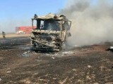 O mașină de pompieri a fost distrusă de un incendiu în Teleorman, în timp ce se deplasa către o intervenție. FOTO