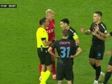 VIDEO. Eliminarea lui Cisotti. FCSB a rămas cu un om în minus, cu Aberdeen