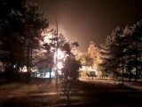 Explozie la Amara, unde o pungă cu gaze a fost atinsă în timpul unor foraje. Craterul și-a dublat dimensiunea. VIDEO
