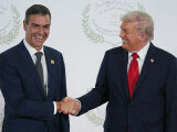 Reacția lui Donald Trump când l-a văzut pe premierul spaniol, după ce a cerut că Spania să fie dată afară din NATO