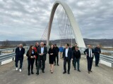 Cum arată podul cu cel mai mare arc parabolic construit în România. „Record la nivel național” | VIDEO