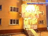 ANIMAȚIE. Cum a explodat balconul apartamentului din Aleșd. S-a prăbușit cu tot cu proprietara, când a aprins lumina