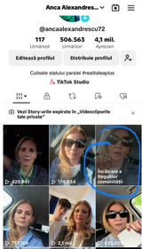 O nouă dovadă a CENZURII: TikTok șterge o postare a Ancăi Alexandrescu și face primii pași spre interzicerea contului