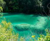 VIDEO Paradisul tropical de lângă România: Parcul care are 16 lacuri turcoaz