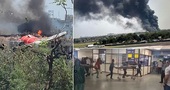 Un avion cu peste 240 de pasageri la bord care se îndrepta spre Marea Britanie s-a prăbușit în India