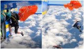 Un parașutist s-a agățat cu parașuta de avion la 4.500 de metri altitudine, în Australia I VIDEO