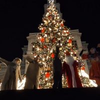 Arad: Moș Nicolae a aprins iluminatul festiv