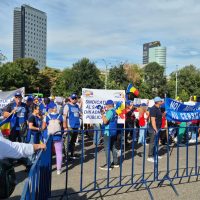 Sindicaliștii din Administrație protestează în fața Guvernului | AUDIO
