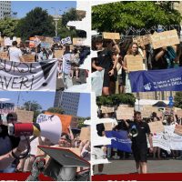 BUCUREȘTI: Sute de elevi şi studenţi au protestat în Piaţa Victoriei față de intenţia Guvernului de a reduce bursele (…)