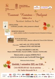 Toamnă Româno – Italiană la Iași – Autori italieni și cărțile lor –