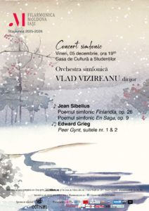 Filarmonica MOLDOVA din Iași vă invită la concertele din 05, 11 și 12 decembrie!