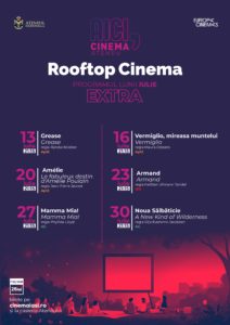 Cinema Ateneu Iași suplimentează proiecțiile din luna iulie la Rooftop Cinema