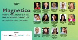 O nouă ediție a proiectului „Magnetico”, la Craiova. Pe 22 aprilie 2026, lideri HR analizează strategiile pentru un&nbsp;(…)