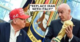 Un apropiat al lui Donald Trump propune excluderea Iranului de la Cupa Mondială și înlocuirea sa cu Italia