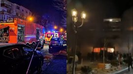 Incendiu într-un bloc din Alexandria, în noaptea de Revelion! Mai multe persoane aju ajuns pe mâinile medicilor