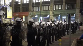 VIDEO Haos la Bruxelles: protestele au degenerat în violențe / Bătăi între manifestanți și Poliție