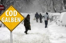 Cod galben de vreme rea: meteorologii anunță ninsori, viscol și precipitații extinse