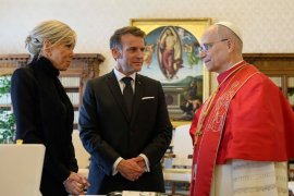 Emmanuel Macron, primit la Vatican de Papa Leon al XIV-lea pentru prima dată