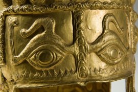 The Coţofeneşti Helmet is on display for the first time since its return to the country