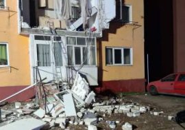 Explozie puternică într-un bloc din Aleșd! O femeie a fost aruncată în afara apartamentului