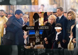 Cum s-a desfășurat slujba de înmormântare a lui Mircea Lucescu. Imagini unice