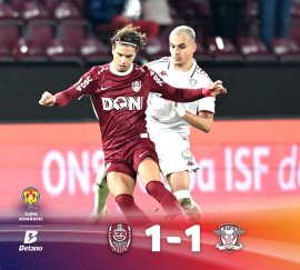 Rapid București, eliminată din Cupa României. CFR Cluj și FC Argeș s-au calificat în sferturi