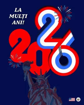 Ambasada SUA urează românilor un An Nou fericit: '2026 să vă aducă sănătate, bucurie și momente speciale'