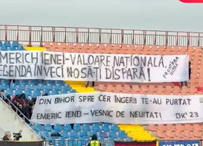 Oradea și-a cinstit legenda » Stadionul a vibrat în memoria lui Emeric Ienei, la meciul Bihorului din Liga 2