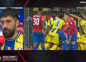 Paul Papp a revăzut faza la interviu și a făcut analiza: „E cot în gură. Dar l-am felicitat pe Kovacs”