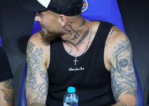 Denis Alibec, „exponat” în Ghencea » Și-a etalat tatuajele în meciul contra fostei echipe