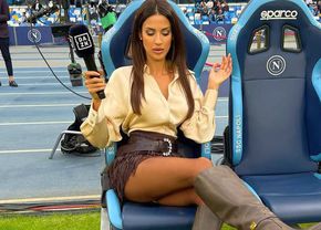 A stat la câțiva metri de Cristi Chivu și a înnebunit pe toată lumea: „M-am simțit profesoară azi”