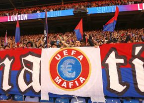 UEFA a reacționat: pedeapsă pentru clubul din Premier League după bannerul controversat